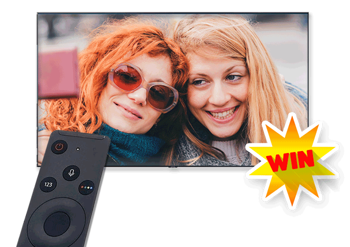 win een samsung 50" smart tv